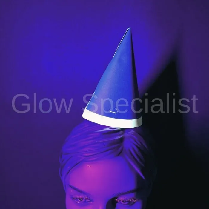 Folat WRITABLE PARTY HATS WITH NEON BORDER - INCL. CRAYONS - 6 PIECES