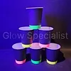 Folat BESCHRIJFBARE BEKERTJES  MET NEON RANDJE - 6 STUKS