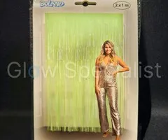 UV / BLACKLIGHT DEURGORDIJN - NEON GROEN