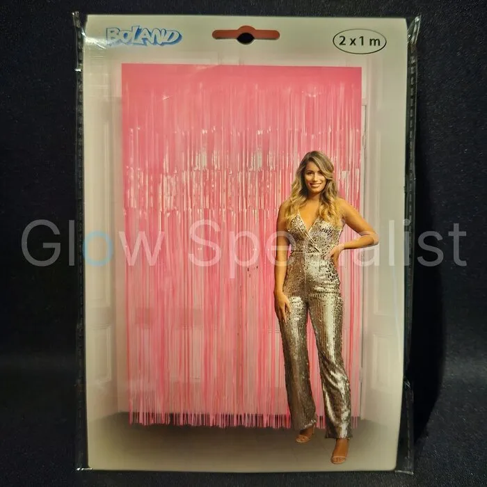 UV / BLACKLIGHT DOOR CURTAIN - NEON PINK