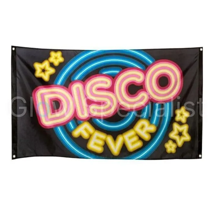 UV NEON VLAG - DISCO FEVER - 150 X 90 CM