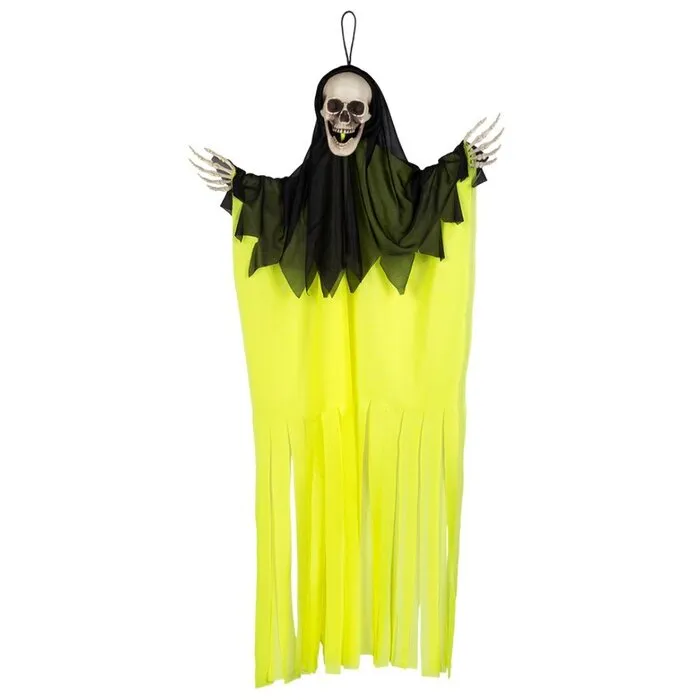 UV HALLOWEEN FIGUUR - SKELET - NEON KLEUR - 90 CM