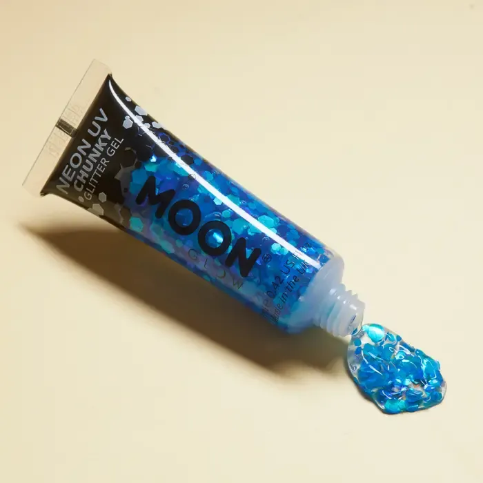 Moon CHUNKY GLITTER GEL - UV / BLACKLIGHT - NEON - 12 ML