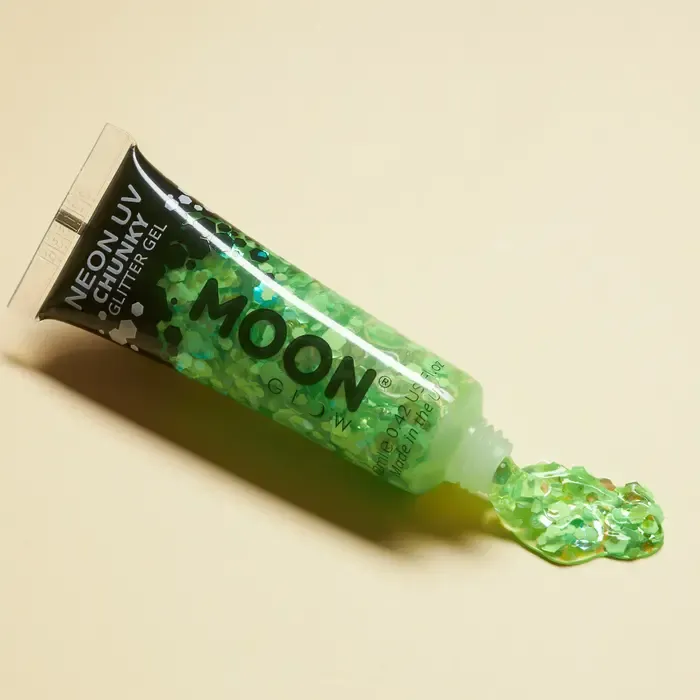 Moon CHUNKY GLITTER GEL - UV / BLACKLIGHT - NEON - 12 ML