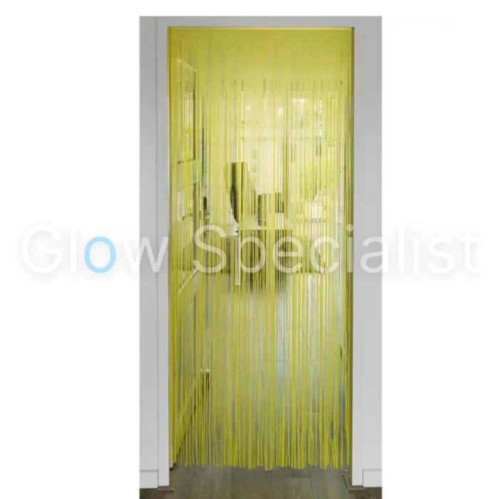 UV / BLACKLIGHT DEURGORDIJN - NEON GEEL