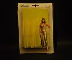 UV / BLACKLIGHT DOOR CURTAIN - NEON YELLOW