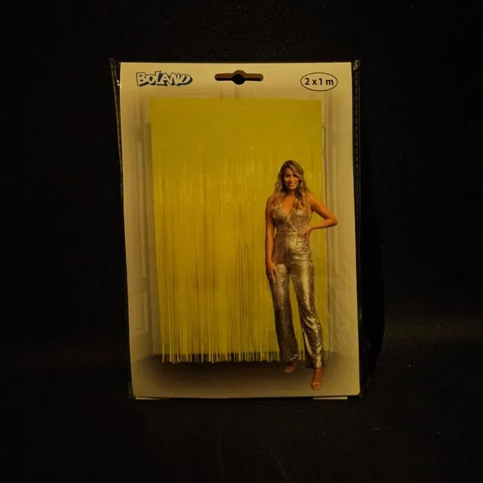 UV / BLACKLIGHT DOOR CURTAIN - NEON YELLOW