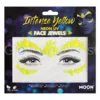 Moon FACE JEWELS - UV / BLACKLIGHT - NEON YELLOW