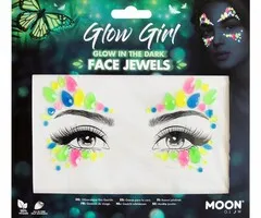 Moon FACE JEWELS - GLOW IN THE DARK - GLOW GIRL