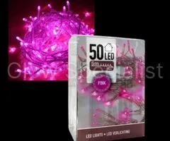 LED LIGHTS - 50 LIGHTS - PINK