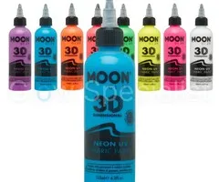 Moon FABRIC PAINT - UV/BLACKLIGHT - NEON BLUE