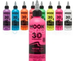 Moon FABRIC PAINT - UV/BLACKLIGHT - NEON PINK