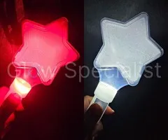 STICK WITH LED STAR - RED OR WHITE