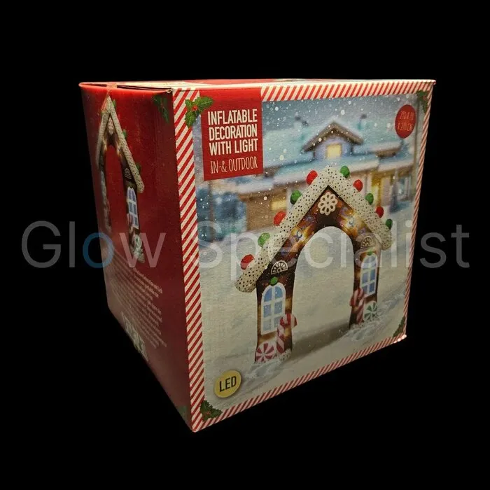 Europalms INFLATABLE GINGERBREAD HOUSE WITH LIGHT - 290 CM
