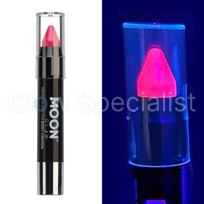 Moon BODY CRAYON - PAINT STICK - GLITTER - UV / BLACKLIGHT