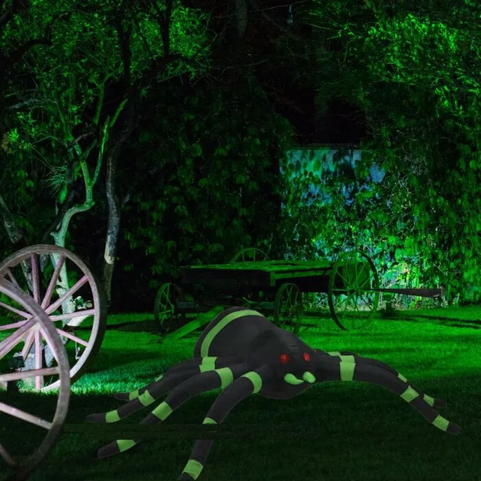 XL INFLATABLE HALLOWEEN SPIDER WITH LIGHT - 240 CM