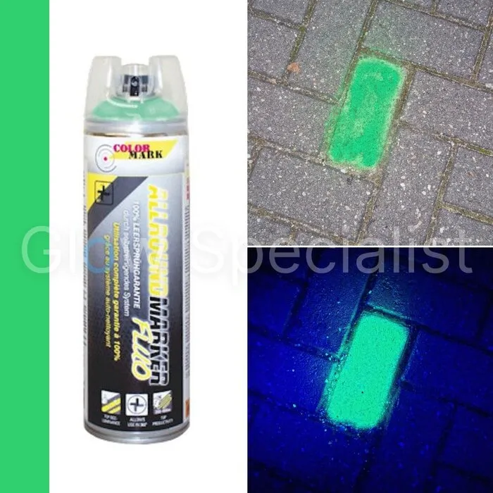 Colormark COLORMARK SPOTMARKER - UV - ALLROUND 360 ° - 500 ML - FLUOR GREEN