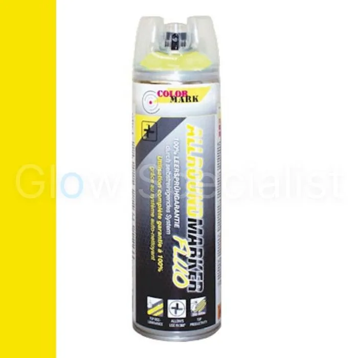 Colormark COLORMARK SPOTMARKER - UV - ALLROUND 360 ° - 500 ML - FLUOR GEEL