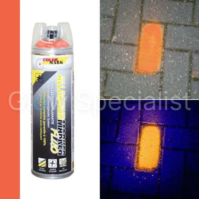 Colormark COLORMARK SPOTMARKER - UV - ALLROUND 360 ° - 500 ML - FLUOR ORANGE