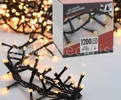 LED CLUSTER LIGHTING - 1200 LIGHTS - WARM WHITE - 36M