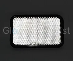 RECTANGULAR REFLECTOR WHITE - 100 X 62 MM - SELF-ADHESIVE