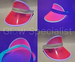 UV/BLACKLIGHT - NEON SUN VISOR - PINK