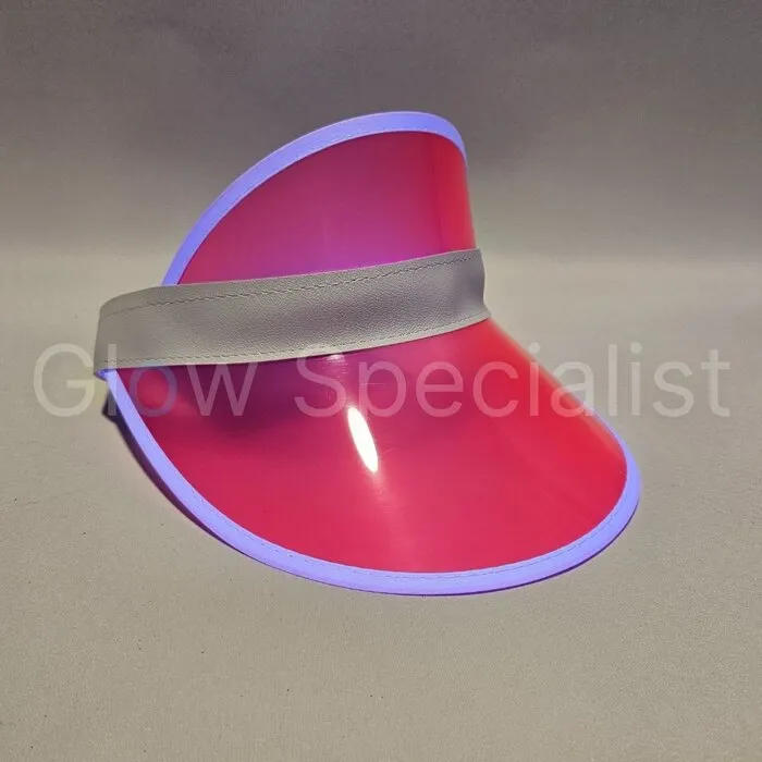 UV/BLACKLIGHT - NEON SUN VISOR - PINK