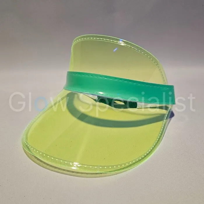 UV/BLACKLIGHT - NEON SUN VISOR - GREEN