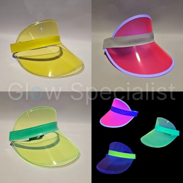 UV/BLACKLIGHT - NEON SUN VISOR - GREEN