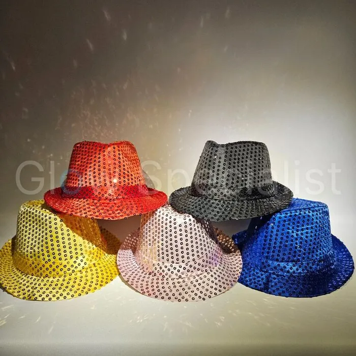 LED GLITTER PAILLETTEN HOEDJE