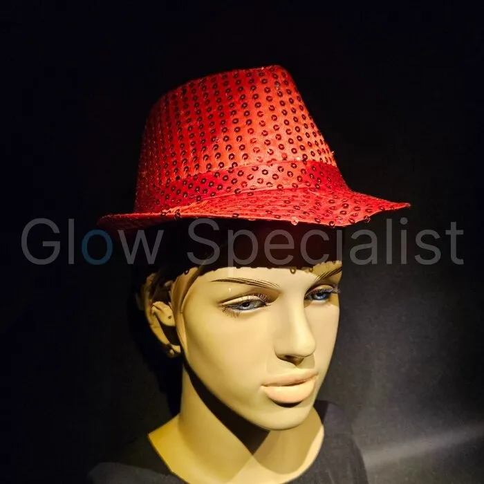 LED GLITTER PAILLETTEN HOEDJE