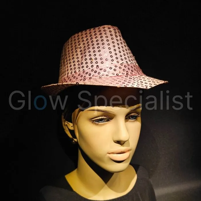 LED GLITTER PAILLETTEN HOEDJE