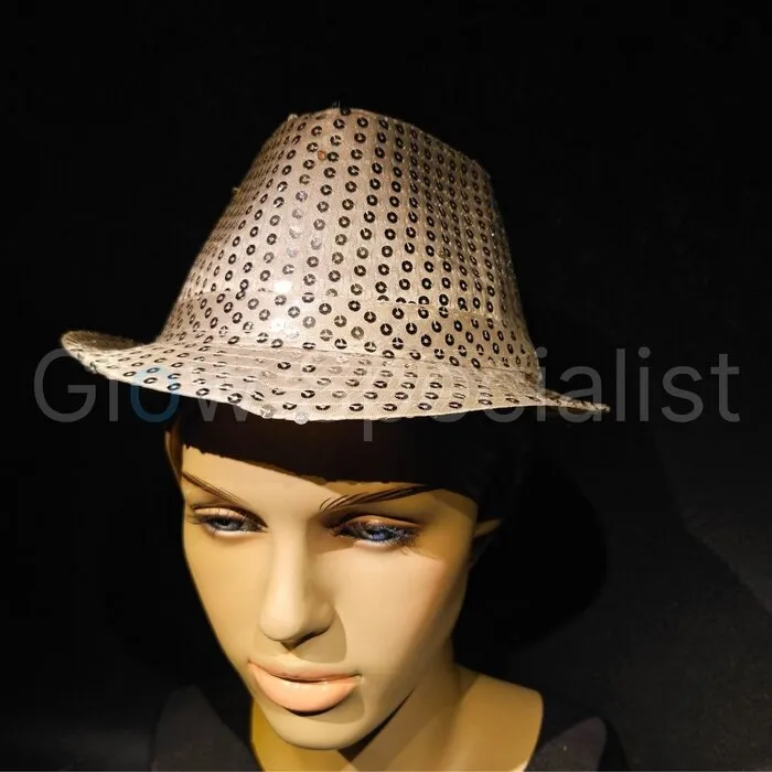 LED GLITTER PAILLETTEN HOEDJE