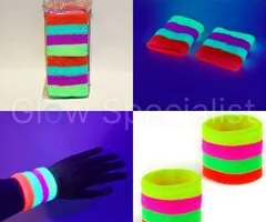 Glow Specialist UV NEON WRIST BANDS - MULTICOLOR - SET OF 2