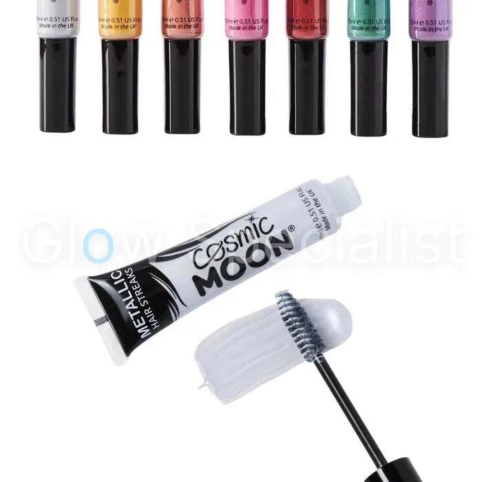 Moon HAIR STREAKS - HAIR MASCARA - METALLIC - COSMIC MOON - 15 ML