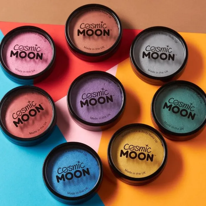 Moon METALLIC PRO FACE PAINT CAKE POT - COSMIC MOON - 36 GR