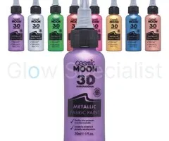 Moon TEXTILE PAINT - METALLIC - 3 D - COSMIC MOON