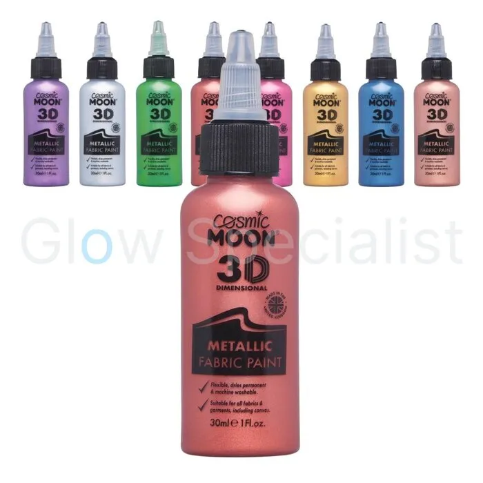 Moon FABRIC PAINT - METALLIC - 3 D - COSMIC MOON