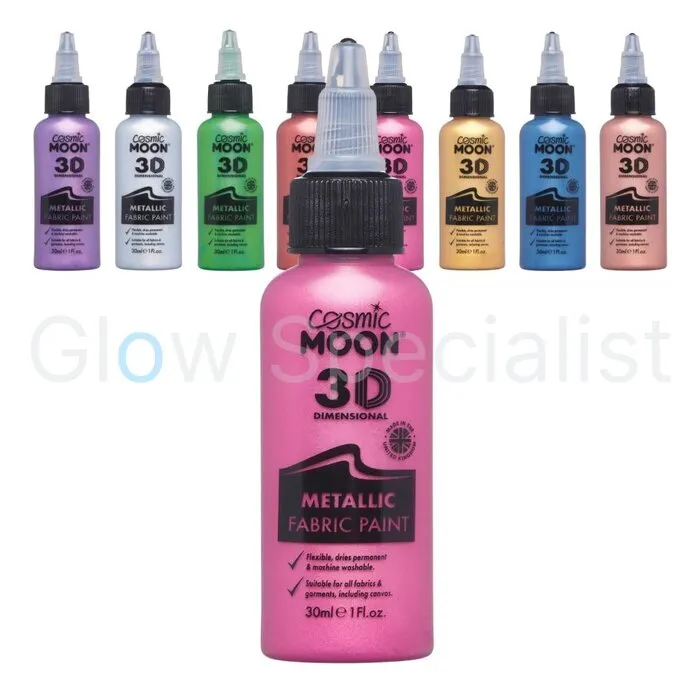 Moon FABRIC PAINT - METALLIC - 3 D - COSMIC MOON