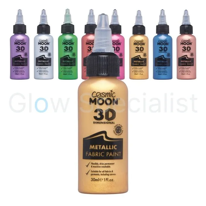 Moon FABRIC PAINT - METALLIC - 3 D - COSMIC MOON