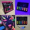 PaintGlow PAINTGLOW BLACKLIGHT FACE & BODY PAINT KIT - SET OF 6 - INCL. UV LIGHT