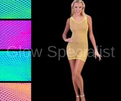 VISNET JURKJE - UV / BLACKLIGHT - NEON GEEL