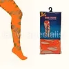 TIGHTS WITH LARGE HOLES  - UV / BLACKLIGHT - NEON ORANGE
