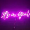 LED NEON SIGN - IT'S A GIRL - ROZE