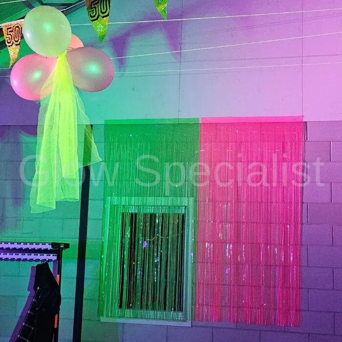 UV / BLACKLIGHT DOOR CURTAIN - NEON PINK