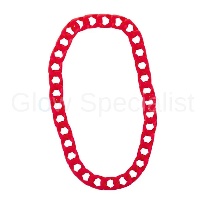 NECKLACE - LARGE LINK CHAIN - UV / BLACKLIGHT - NEON