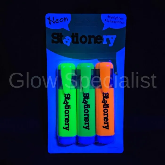 UV NEON MARKEERSTIFTEN - SET VAN 3