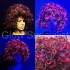 Glow Specialist AFRO PRUIK - UV / BLACKLIGHT - ROZE/ZWART
