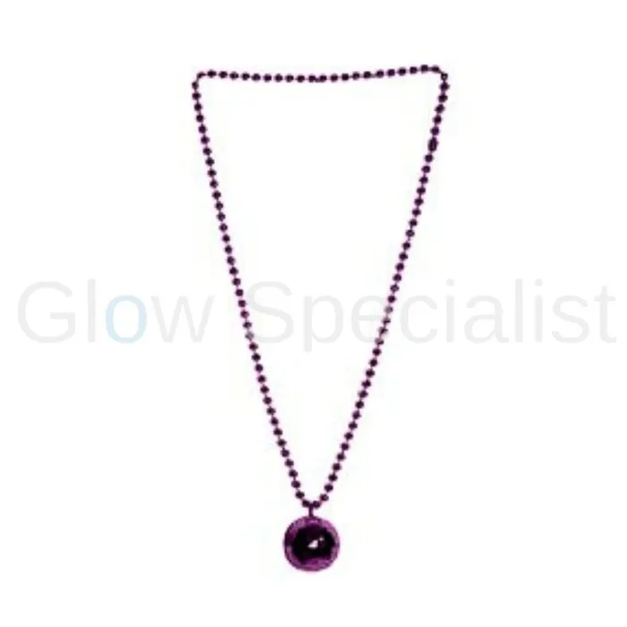 KETTING MET DISCO BAL - ROZE, ZILVER OF GOUD