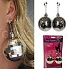 EARRINGS WITH DISCO BALL - EAR CLIPS - Ø 6 CM